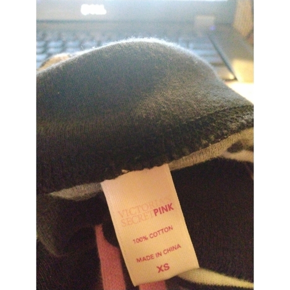 PINK Capri PJ Lounge Pants Stripped Soft Comfy Victoria Secrets XS - Picture 6 of 7